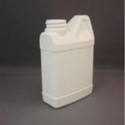6 oz HDPE Handleware, Oblong, 28-400, Graduated Solid Handle