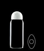 200 ml PVC Straight Sided Oval, 23mm Snap On, ,