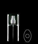 125 ml PETG Straight Sided Oval, 20-410, ,