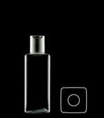 200 ml PVC Straight Sided Square, 24-410, Beveled