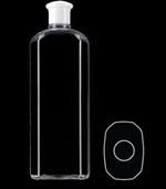 1000 ml PVC Straight Sided Oblong, 30mm, Beveled ,