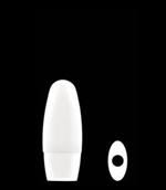 50 ml HDPE Tottle/Tube Bottle Oval, 14mm Snap On, ,