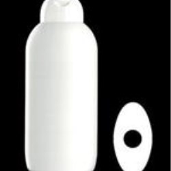 500 ml HDPE Straight Sided Oval, 23mm Snap On, ,