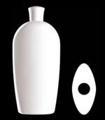 500 ml HDPE Reverse Tapered Oval, 24-415, ,