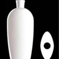 500 ml HDPE Reverse Tapered Oval, 24-415, ,