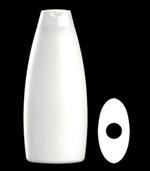 400 ml HDPE Convex Oval, 23mm Snap On, ,