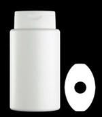750 ml HDPE Straight Sided Oblong, 27mm Snap On, ,