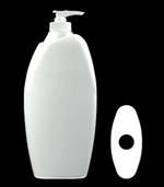 500 ml HDPE Asymmetrical Oval, 28-400, ,
