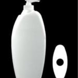 500 ml HDPE Asymmetrical Oval, 28-400, ,