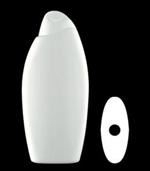 500 ml HDPE Asymmetrical Oval, 21mm Snap On, ,
