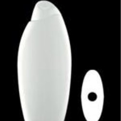500 ml HDPE Asymmetrical Oval, 21mm Snap On, ,