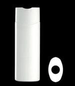 250 ml HDPE Straight Sided Oval, 24mm Snap On, ,