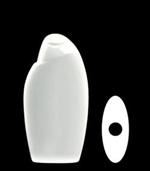 250 ml HDPE Asymmetrical Oval, 21mm Snap On, ,