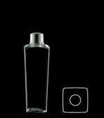 200 ml PVC Reverse Tapered Square, 22-400, ,