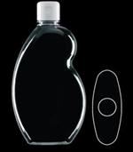500 ml PVC Asymmetrical Oval, 31mm Snap On, ,