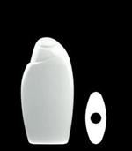 200 ml HDPE Asymmetrical Oval, 21mm Snap On, ,