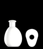 200 ml HDPE Asymmetrical Other, 24mm Snap On, ,
