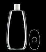 500 ml PVC Tapered Oval, 24-415, ,