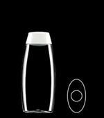 200 ml PET Convex Oval, 23mm Snap On, ,