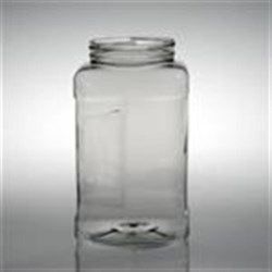128 oz PET Straight Sided, Square, 110-400,
