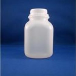 8 oz HDPE Straight Sided, Square, 38mm, ,