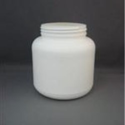 1000 cc HDPE Jar, Round, 89-400, Straight Sided