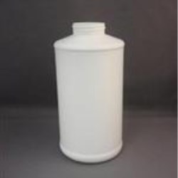 32 oz HDPE Cylinder, Round, 45-400, Label Indent ,