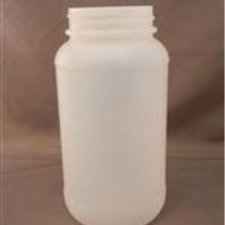 1 ltr HDPE Jar, Round, 70-400, Label Indent