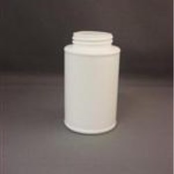8 oz HDPE Cylinder, Round, 1.75mm, Label Indent ,