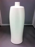 1000 ml HDPE Co-Ex Reverse Tapered, Oval, 28-410, "Hlng Rmdy Bal Clnsr" 2C/3P SS-Silver &