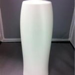 1000 ml HDPE Co-Ex Reverse Tapered, Oval, 28-410, Hlng Rmdy Bal Clnsr 2C/3P SS-Silver &