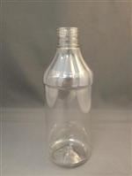 16 oz PET Utility Plastic, Round, 28-400, Ribbed/Fluted Label Indent ,