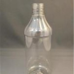 16 oz PET Utility Plastic, Round, 28-400, Ribbed/Fluted Label Indent ,