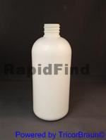 16 oz HDPE Boston Round, Round, 28-410,