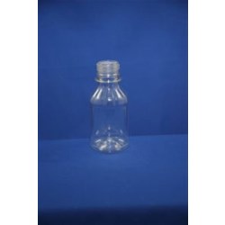 4 oz PET Boston Round, Round, 28Pco, Fluted Label Indent