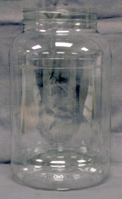 107 oz PET Jar, Round, 110-400, Label Indent