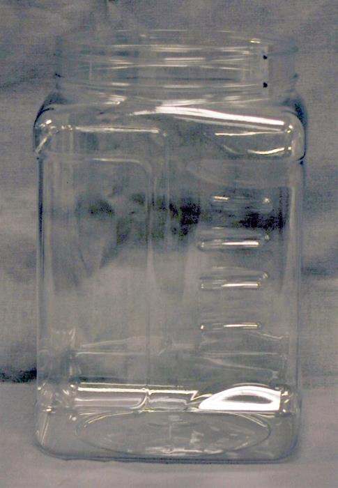 60 oz PET Jar, Square, 110-400, Grip