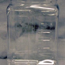 60 oz PET Jar, Square, 110-400, Grip