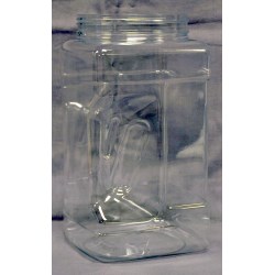 128 oz PET Jar, Square, 120-400,