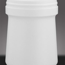 1.5 ltr HDPE Wipes Canister Round, 128mm Snap On, Tapered