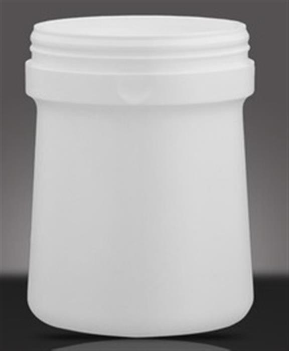 1.5 ltr HDPE Wipes Canister Round, 124mm Snap On, Tapered