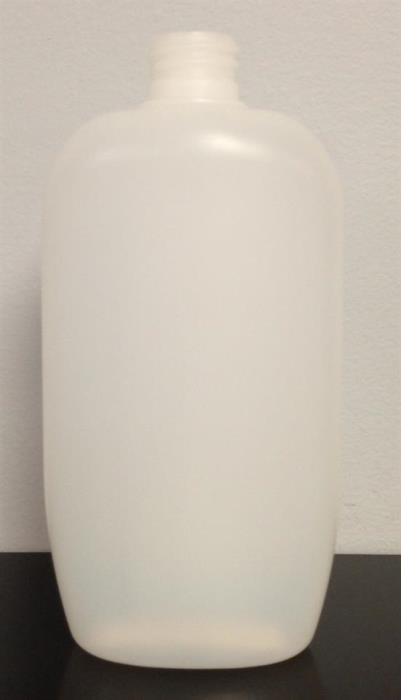 15 oz HDPE Straight Sided Oblong, 28mm, Soft Shoulder
