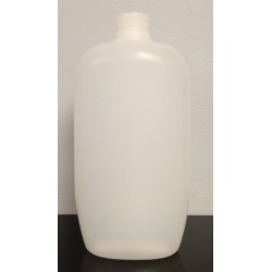 15 oz HDPE Straight Sided Oblong, 28mm, Soft Shoulder