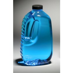 48 oz PET Asymmetrical Oblong, 38-400, Ribbed/Fluted Grip ,