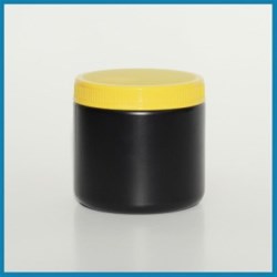 16 oz HDPE Jar, Round, 89-400, Straight Sided ,