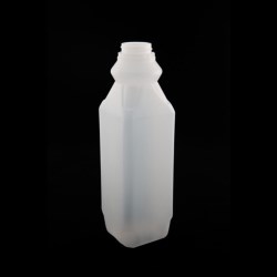1 liter HDPE Straight Sided, Square, 38-400,