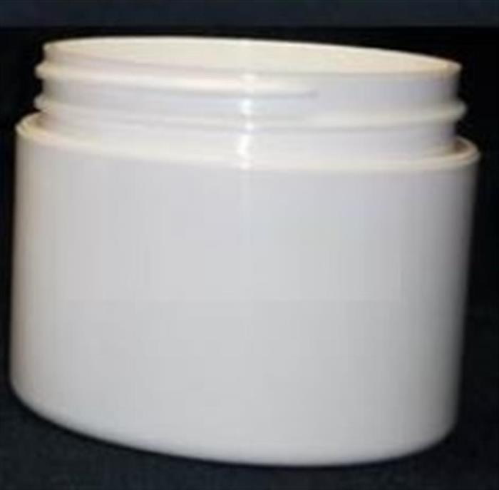 2 oz P/P Double Wall Jar, Round, 58mm, Straight Base