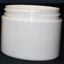 2 oz P/P Double Wall Jar, Round, 58mm, Straight Base