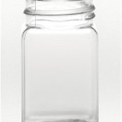 4 oz PET Jar Square, 43mm, ,