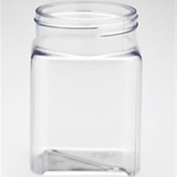 6 oz PET Jar Square, 53mm, ,